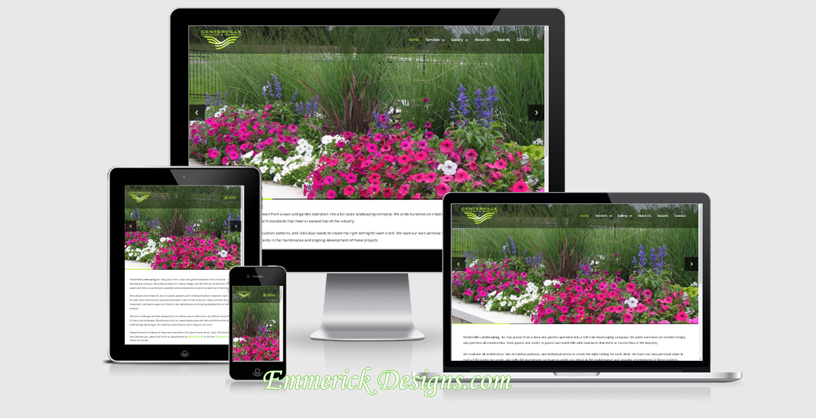 Landscaping Web Design - Centerville Landscaping