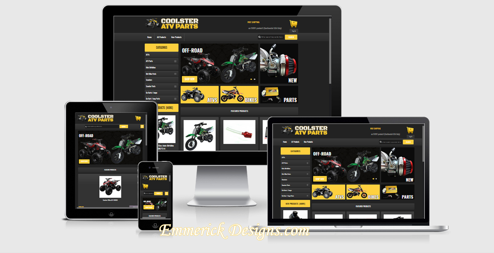 Cincinnati Web Designer - Coolster ATV Parts 10