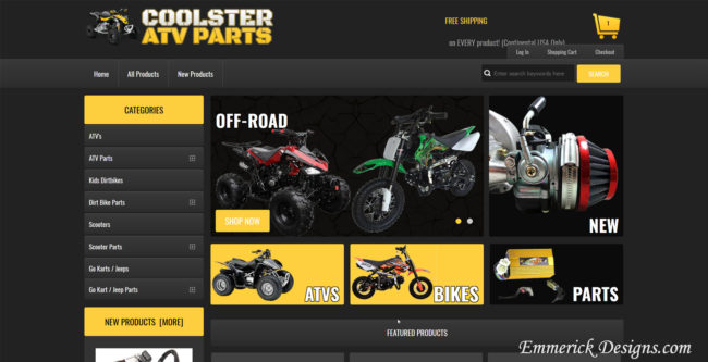 Cincinnati Web Designer - Coolster ATV Parts 20