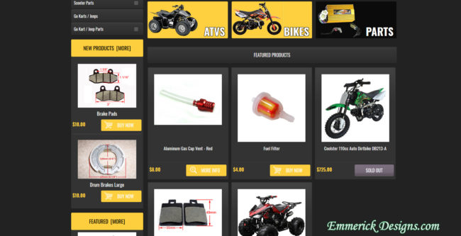 Cincinnati Web Designer - Coolster ATV Parts 60