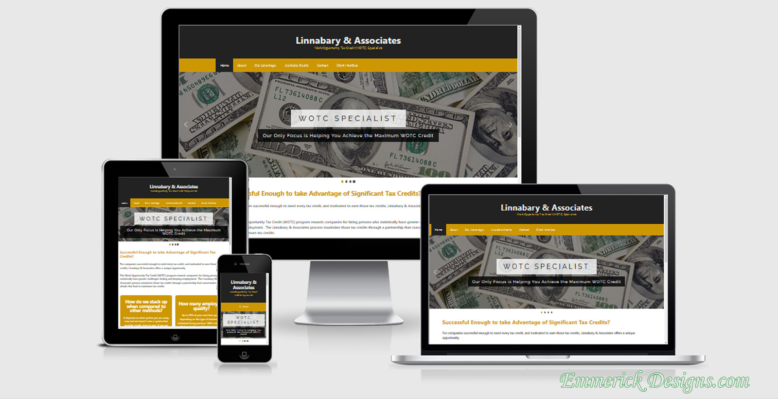 Financial Website Designer - Linnabary & Associates